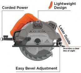Circular Saw with Laser BLACK + DECKER6